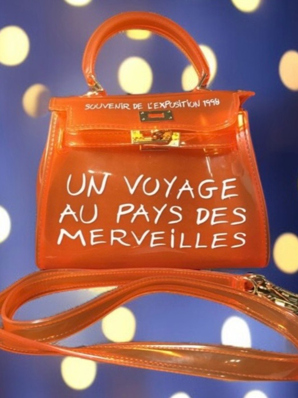 Orange Transparent Purse